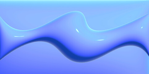 Niebieskie krzywe tapeta 3D tło baner