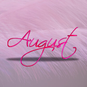 August in pink theme