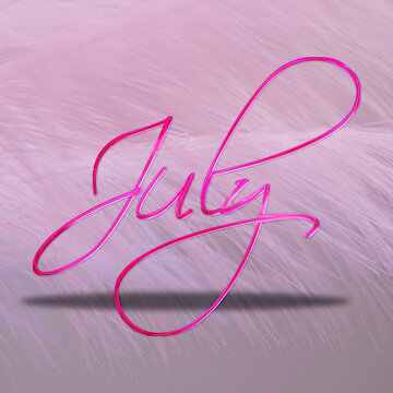 July in pink theme