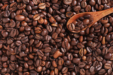 Background of coffee beans