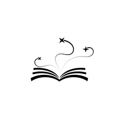 Ancient magic book icon isolated on transparent background