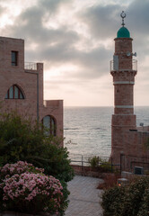Al bahar Mosque, Tel Aviv-Yafo. View of the sea