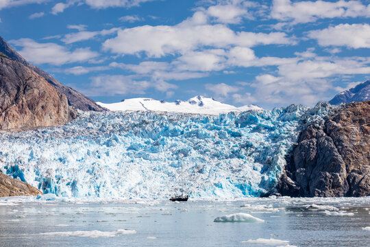 Ice calved from the South Sawyer Glacier in Tracy Arm-Fords Terror Wilderness, Southeast Alaska