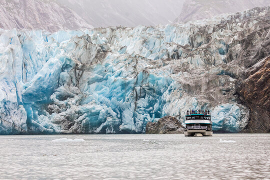 Detail of the South Sawyer Glacier in Tracy Arm-Fords Terror Wilderness, Southeast Alaska