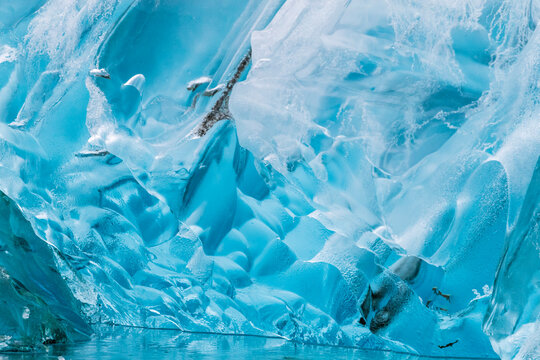 Detail of ice calved from the South Sawyer Glacier in Tracy Arm-Fords Terror Wilderness, Southeast Alaska