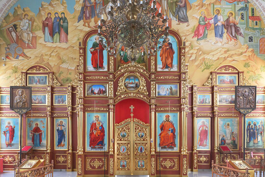 Russian Orthodox Cathedral of the Holy Resurrection, Iconostasis, Bishkek, Kyrgyzstan