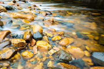 water and stones