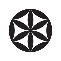 perun symbol, perunika, slavic, iris, bogisa, vector illustration 