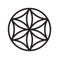 perun symbol, perunika, slavic, iris, bogisa, vector illustration 