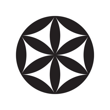 perun symbol, perunika, slavic, iris, bogisa, vector illustration 