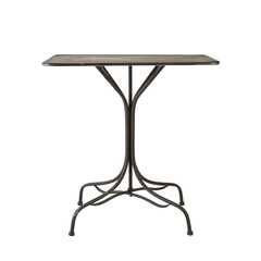 old metal coffee table isolated on white background