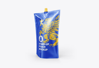 Stand Up Pouch for Liquids Mockup