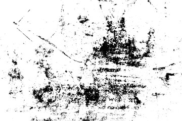 Rough black and white texture vector. Grunge distressed overlay texture. Abstract textured effect background.