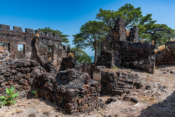 Ruins of Fort James, Kunta Kinteh Island (James Island), UNESCO World Heritage Site, Western slave trade, Gambia