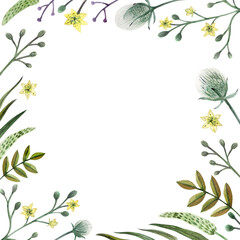 Seamless pattern with papaver poppy flowers