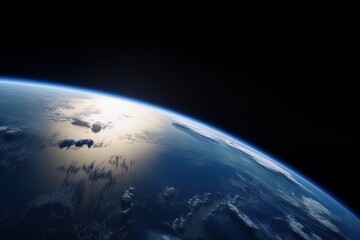 Planet Earth in space. Generative ai