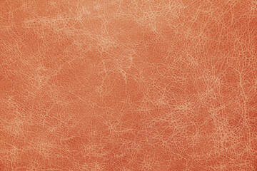 Genuine, natural, artificial orange leather texture background. Luxury material for header, banner, backdrop, wallpaper, clothes, furniture and interior design. ecological friendly leatherette.