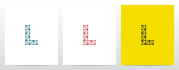 Scaffolding Staging Letter Logo Design L