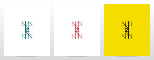 Scaffolding Staging Letter Logo Design I