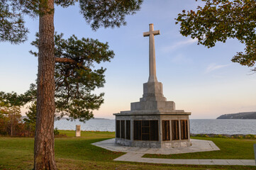 Naval Memorial at Point Pleasant Park at sunset, Halifax, Nova Scotia, Canada