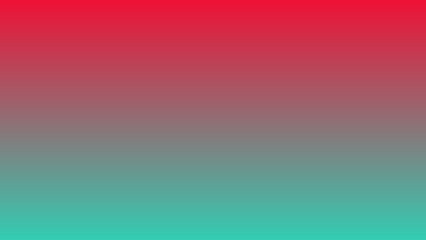 Beautiful colorful gradient background with complementary color combinations of red and torquoise. Nature gradient backdrop. Vector illustration. Horizontal gradient. 