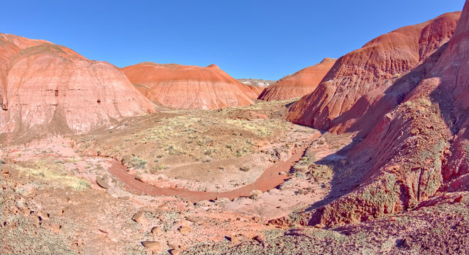 The north hills of Tiponi Valley in Petrified Forest National Park, Arizona