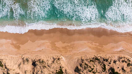 background of the sand and sea