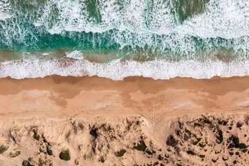 background of sand and sea