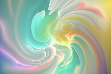 Abstract background in gentle blurred pastel colors with generative AI technology