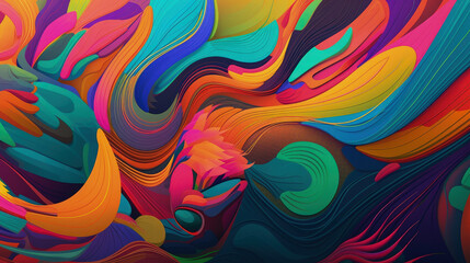 colourful abstract background - generative ai