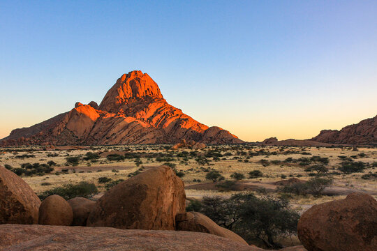 The Spitzkoppe mountain in Namibia