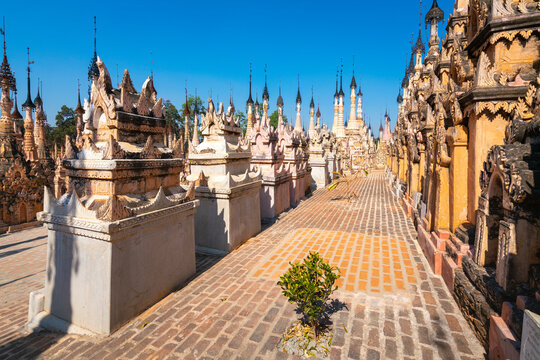 Kakku Pagodas (Mwe Taw Kakku Pagodas) Complex, Inle Lake, Shan State