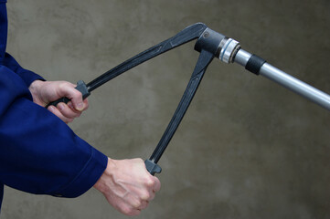 Plumber installing  heating systems