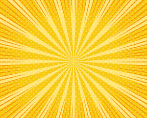 集中線の背景素材（金色）