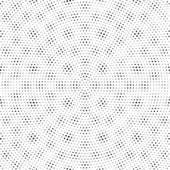 Halftone vector background. Monochrome halftone pattern. Abstract geometric dots background. Pop Art comic gradient black white texture. Design for presentation banner, poster, flyer, business card.