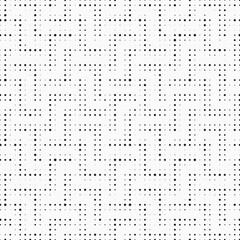 Monochrome Dots Background. Fade Texture. Vintage Pop-art Backdrop. Grunge Black and White Overlay. Vector illustration.