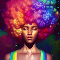 Rainbow Afro