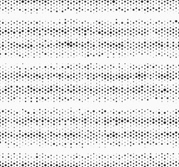 Halftone vector background. Monochrome halftone pattern. Abstract geometric dots background. Pop Art comic gradient black white texture. Design for presentation banner, poster, flyer, business card.