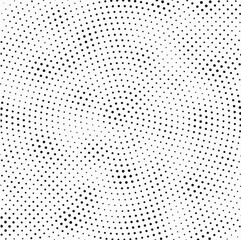 Halftone vector background. Monochrome halftone pattern. Abstract geometric dots background. Pop Art comic gradient black white texture. Design for presentation banner, poster, flyer, business card.