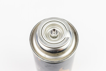 Spray can isolated on a white background. Close-up.