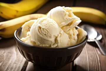 Frozen treat. Sweet Banana Ice Cream. Enjoy a creamy, fruity, and refreshing dessert that's dairy-free and vegan. Generative AI