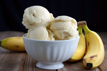 Frozen treat. Sweet Banana Ice Cream. Enjoy a creamy, fruity, and refreshing dessert that's dairy-free and vegan. Generative AI