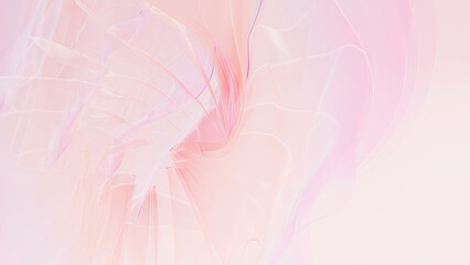 フローラルな美しい背景, ピンク アブストラクト, やさしいコンセプトの3Dレンダリング