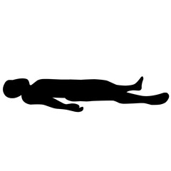 Male Corpse Silhouette