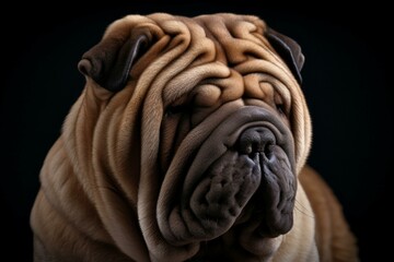 Fototapeta premium Shar Pei Generative AI