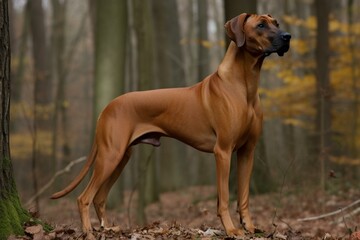 Rhodesian Ridgeback, big dog, Generative AI
