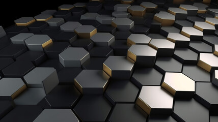 hexagon geometry 3d, background, ai, ai generated, generated. In geometry, a hexagon can be defined as a closed two-dimensional polygon with six sides.