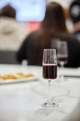 two glasses of wine