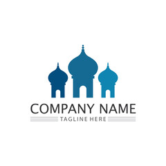 islamic icon and ramadhan logo design vector graphic sign