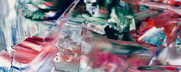 Colorful abstract background wallpaper. Modern motif visual art. Mixtures of oil paint. Trendy hand painting canvas. Wall decor and Wall art prints Idea. 3D Texture. Art object	